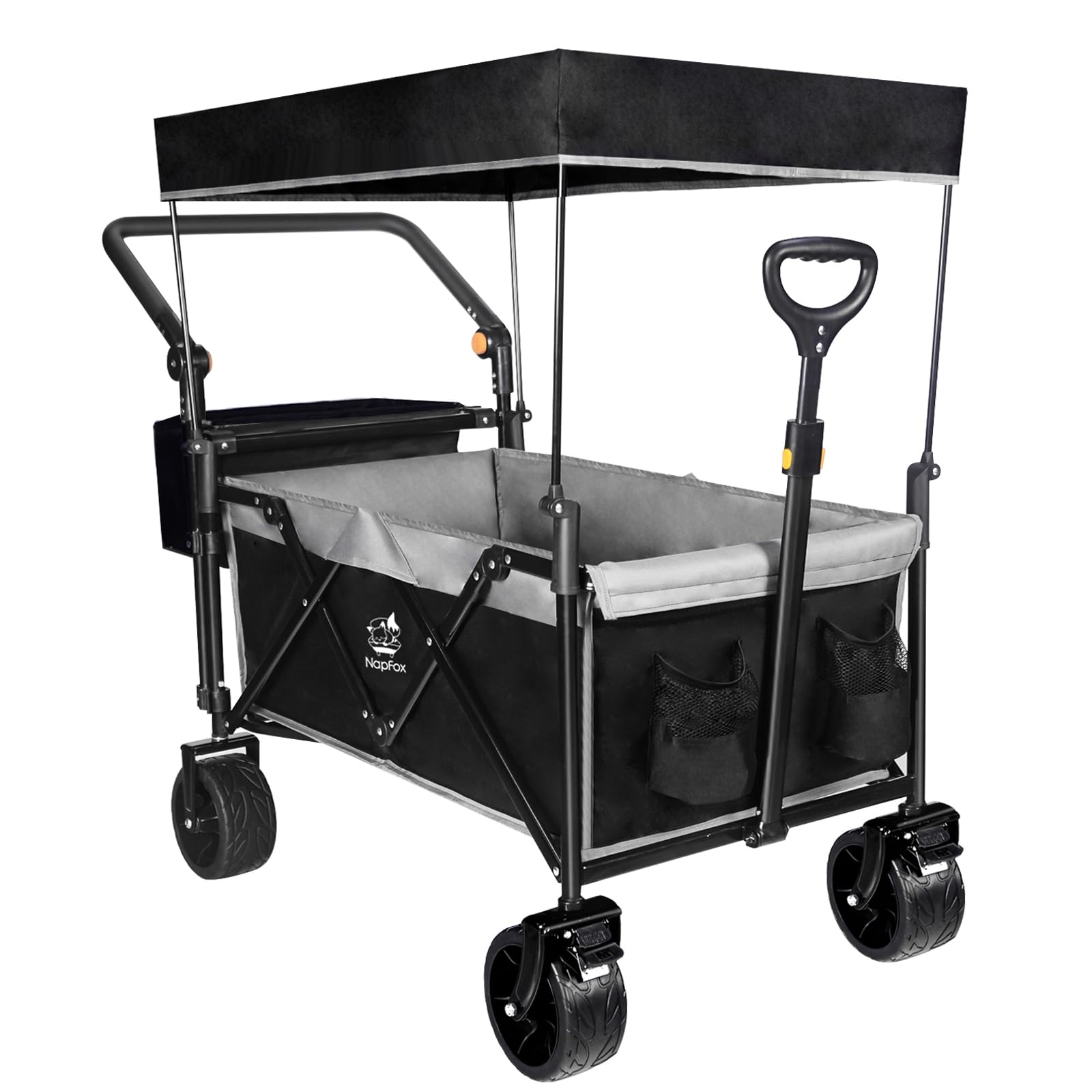 Amazon.com: Collapsible Wagon with Canopy, Heavy Duty Folding